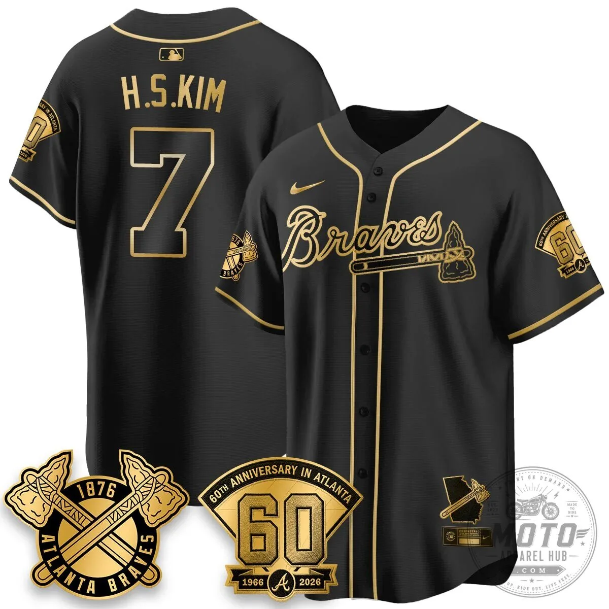 Atlanta Braves Ozzie Albies 60th Anniversary Special Edition Baseball Jersey 43 Atlanta Braves Ozzie Albies 60th Anniversary Special Edition Baseball Jersey