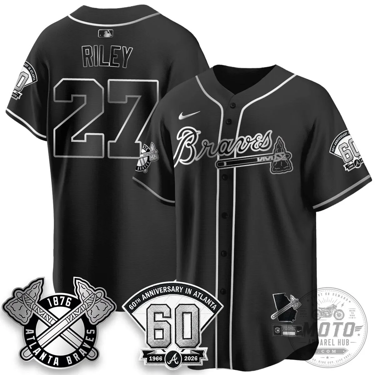 Atlanta Braves Ozzie Albies 60th Anniversary Special Edition Baseball Jersey 60 Atlanta Braves Ozzie Albies 60th Anniversary Special Edition Baseball Jersey