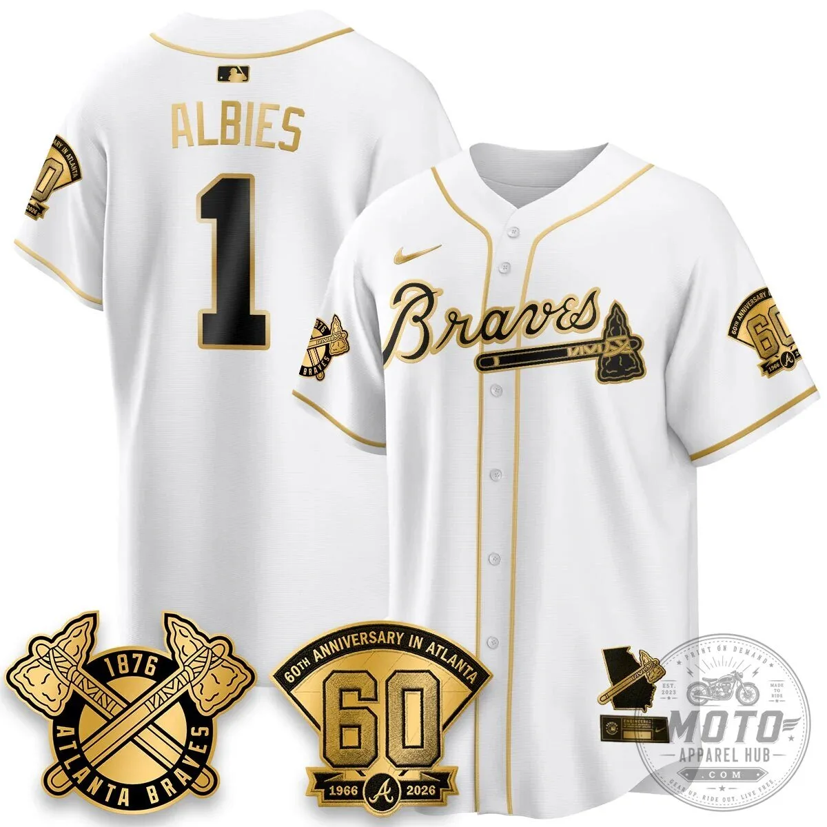 Atlanta Braves Ozzie Albies 60th Anniversary Special Edition Baseball Jersey 67 Atlanta Braves Ozzie Albies 60th Anniversary Special Edition Baseball Jersey