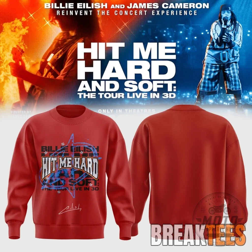 Billie Eilish Hit Me Hard and Soft The Tour 2026 Concert Sweatshirt