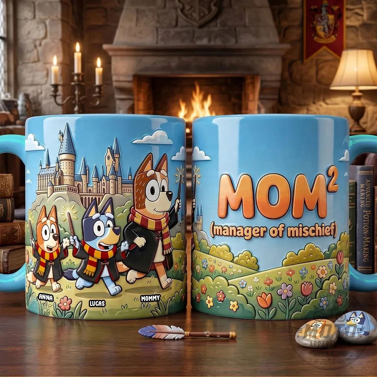 Bluey Family Harry Potter Hogwarts Castle Personalized Mom Coffee Mug 10 Bluey Family Harry Potter Hogwarts Castle Personalized Mom Coffee Mug