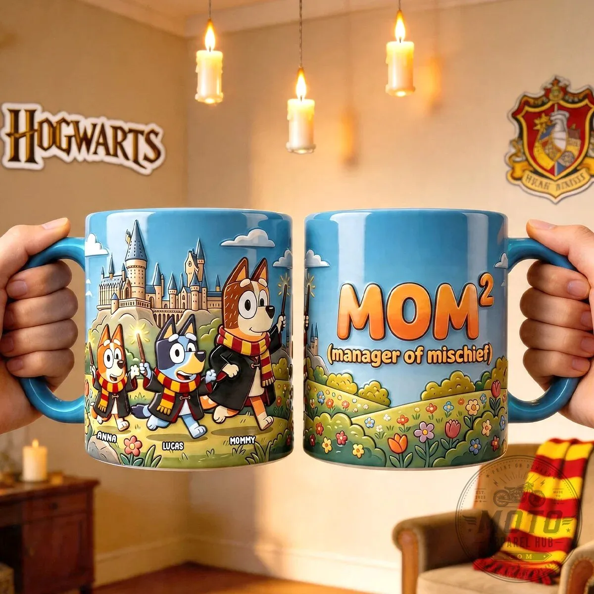 Bluey Family Harry Potter Hogwarts Castle Personalized Mom Coffee Mug 12 Bluey Family Harry Potter Hogwarts Castle Personalized Mom Coffee Mug