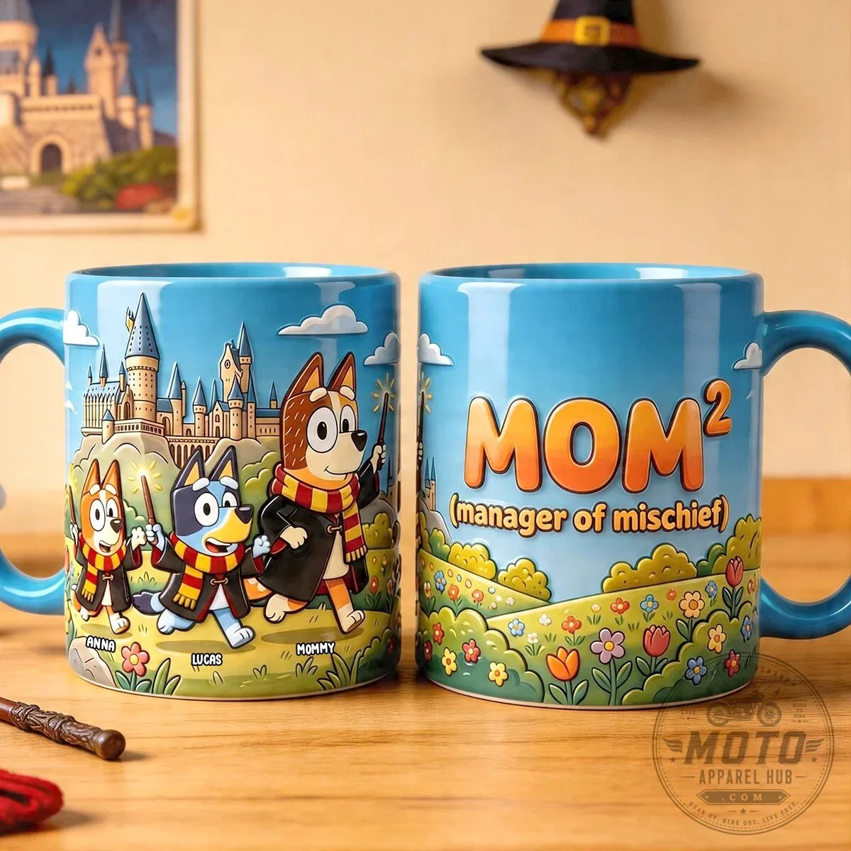 Bluey Family Harry Potter Hogwarts Castle Personalized Mom Coffee Mug 13 Bluey Family Harry Potter Hogwarts Castle Personalized Mom Coffee Mug