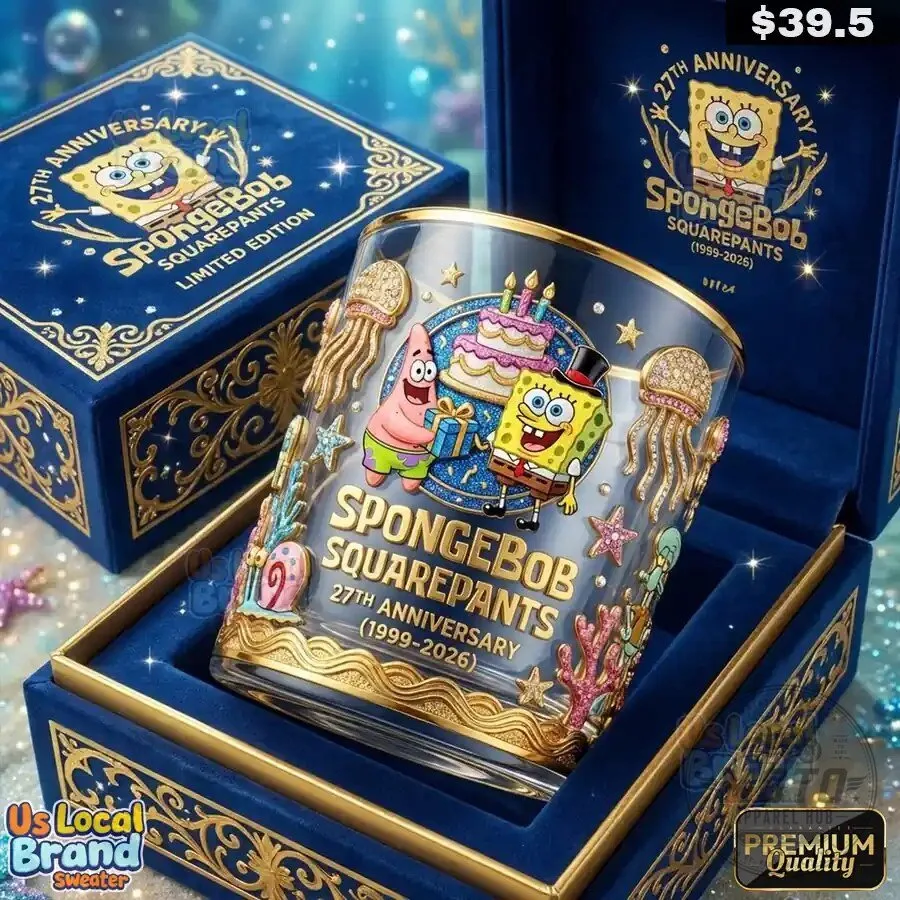 Limited Edition Drinking Glass for SpongeBob SquarePants' 27th Anniversary 7 Limited Edition Drinking Glass for SpongeBob SquarePants