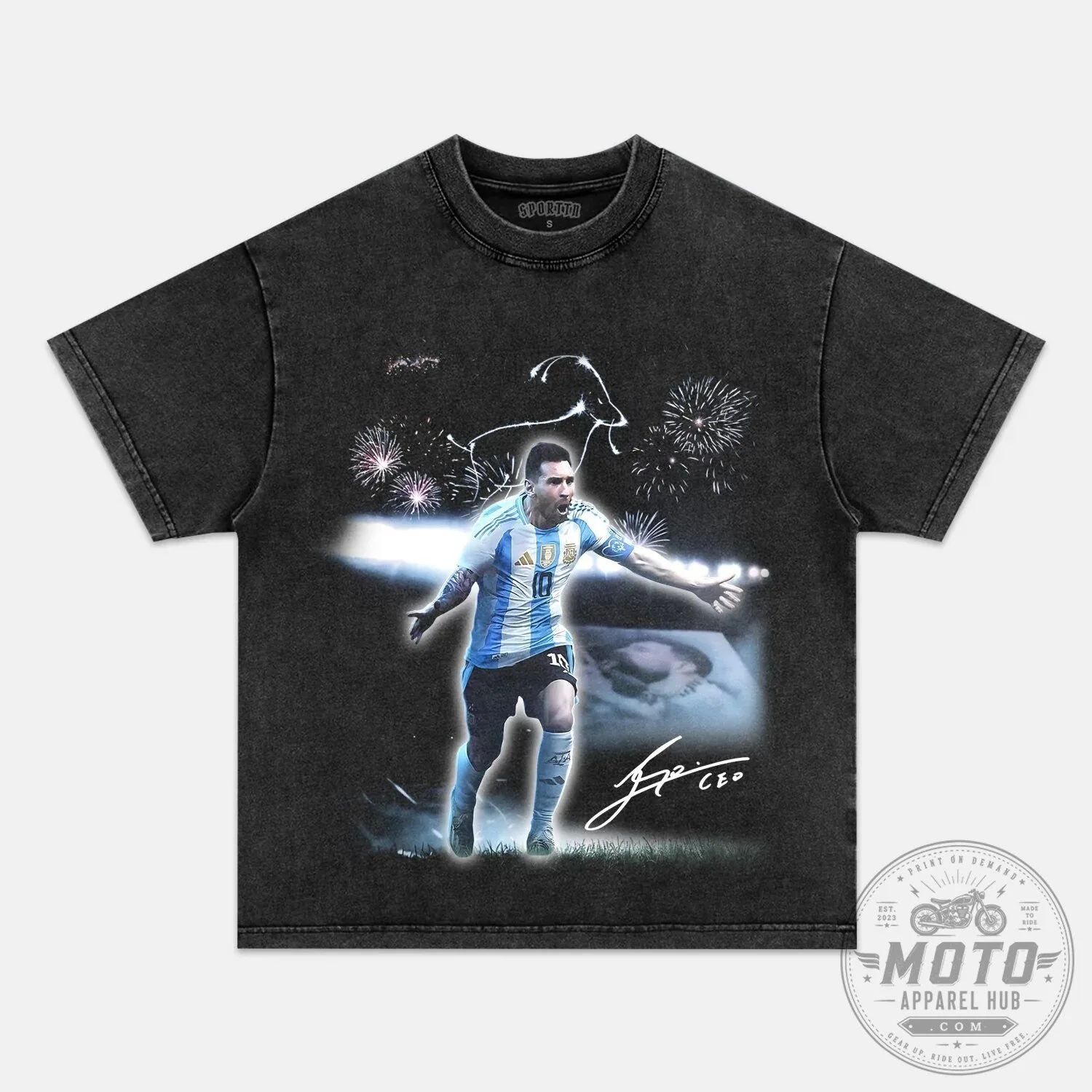 Lionel Messi Argentina Soccer Celebration Black T-Shirt 11 Lionel Messi Argentina Soccer Celebration Black T-Shirt