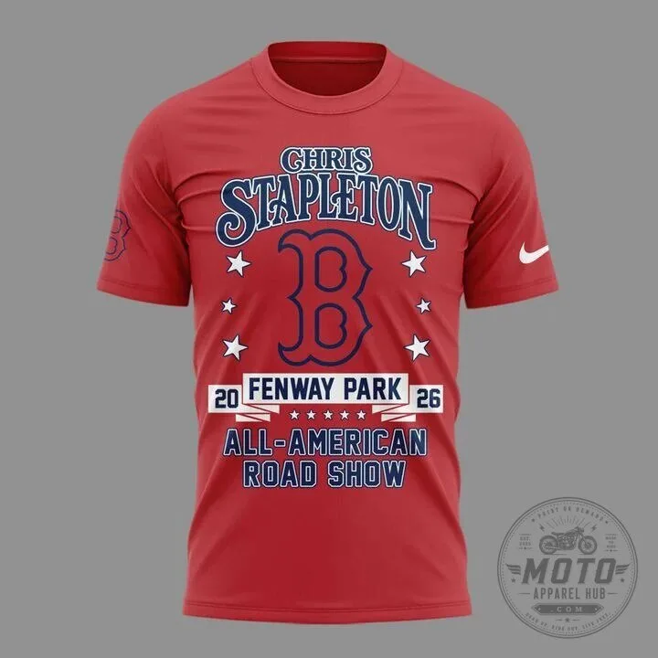 Boston Red Sox T-Shirt Featuring Chris Stapleton's All-American Road Show 2026 8 Boston Red Sox T-Shirt Featuring Chris Stapleton