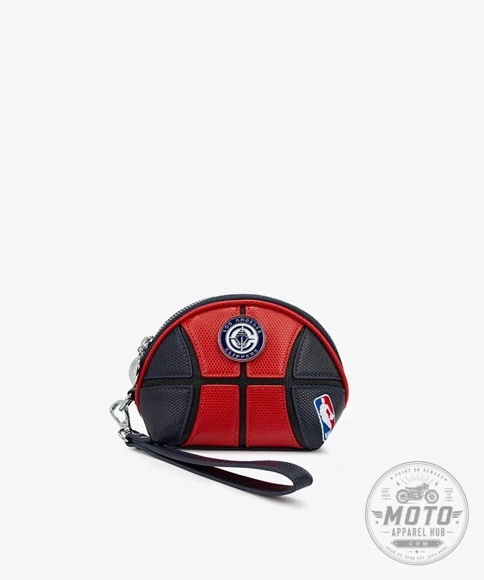 Los Angeles Clippers Basketball Coin Purse Wallet with Wristlet Strap