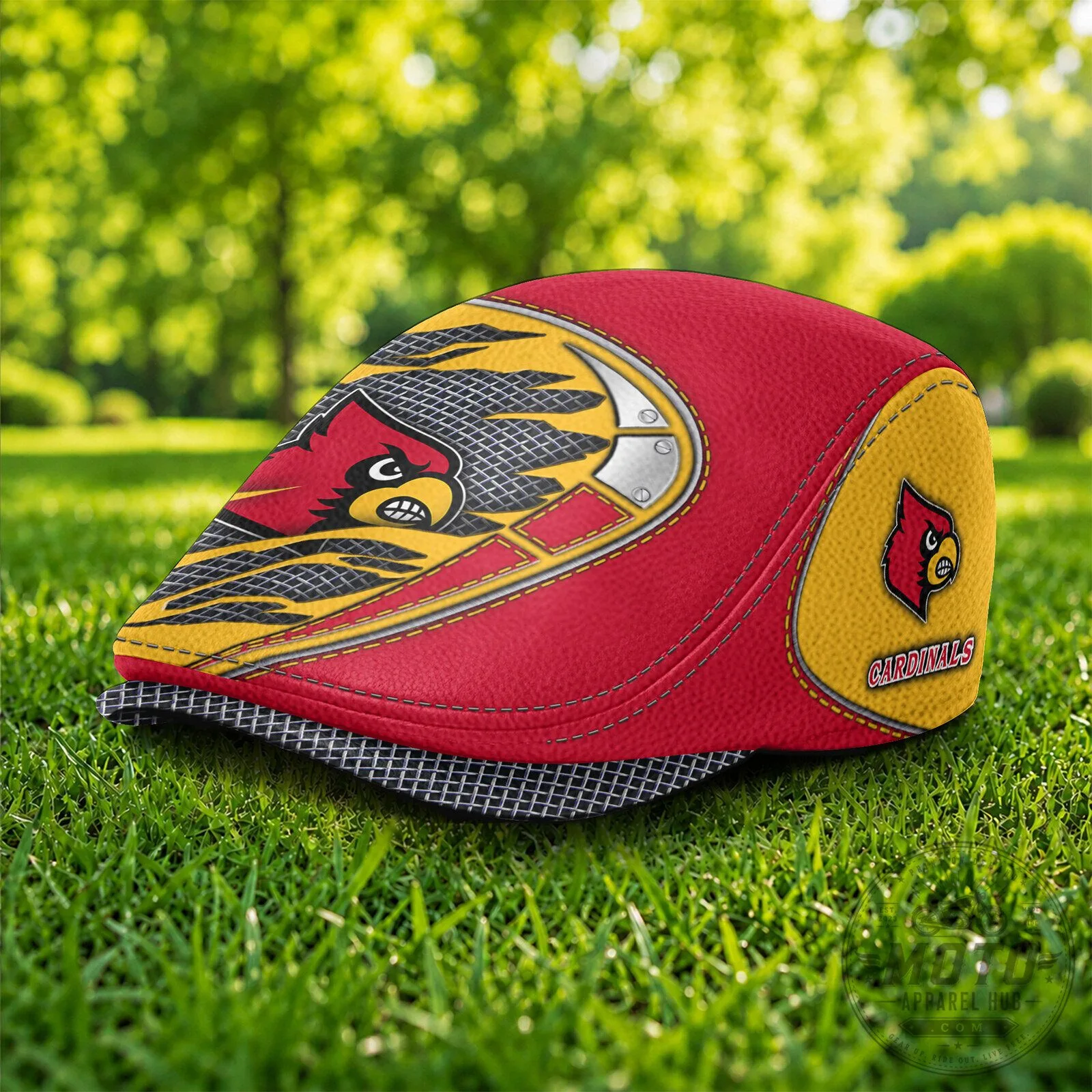 Louisville Cardinals NCAA Jeff Cap Flat Cap