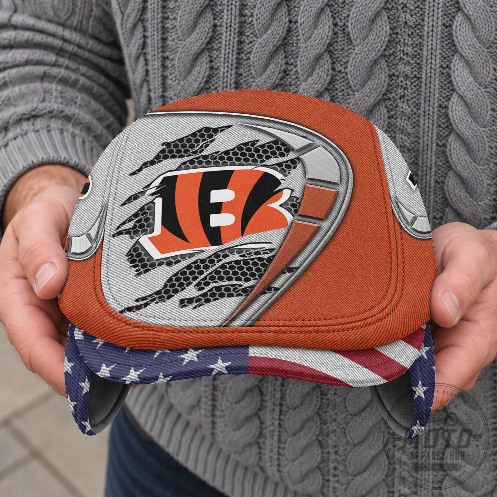 Cincinnati Bengals American Flag Flat Cap 11 Cincinnati Bengals American Flag Flat Cap