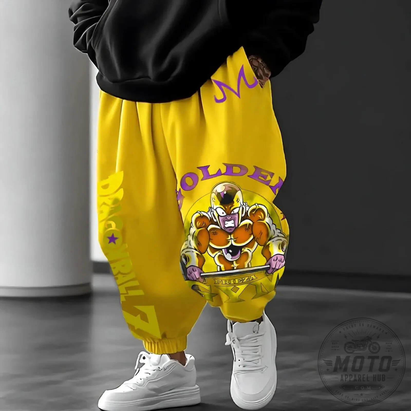 Dragon Ball Z Golden Frieza Anime Character Baggy Sweatpants