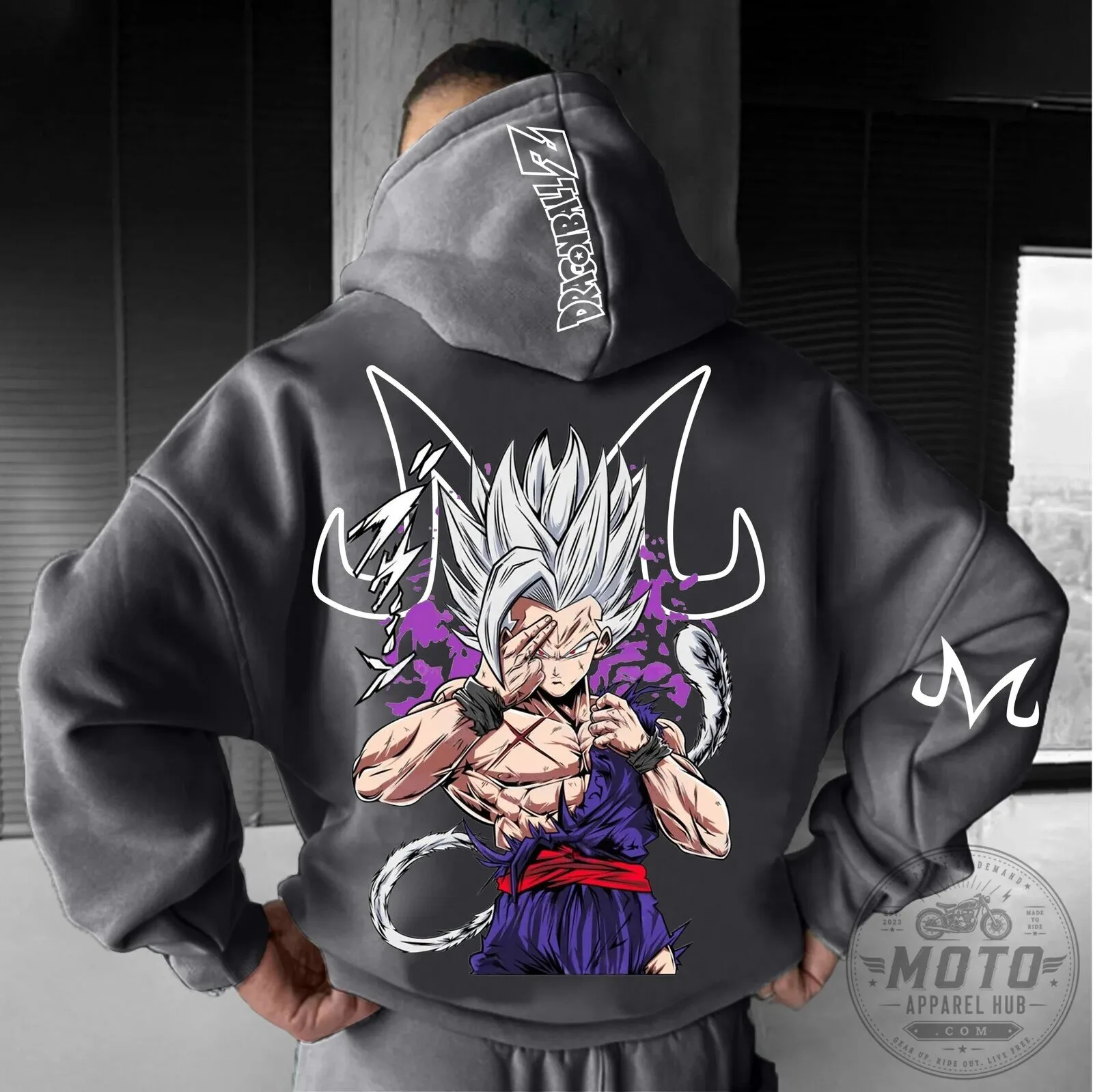Dragon Ball Z Super Saiyan Gohan Anime Graphic Hoodie