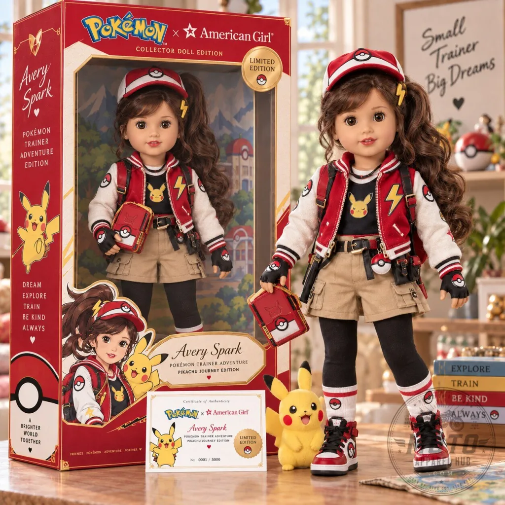 Avery Spark Pokemon Trainer Adventure Pikachu Journey Edition Collector Doll Avery Spark Pokemon Trainer Adventure Pikachu Journey Edition Collector Doll