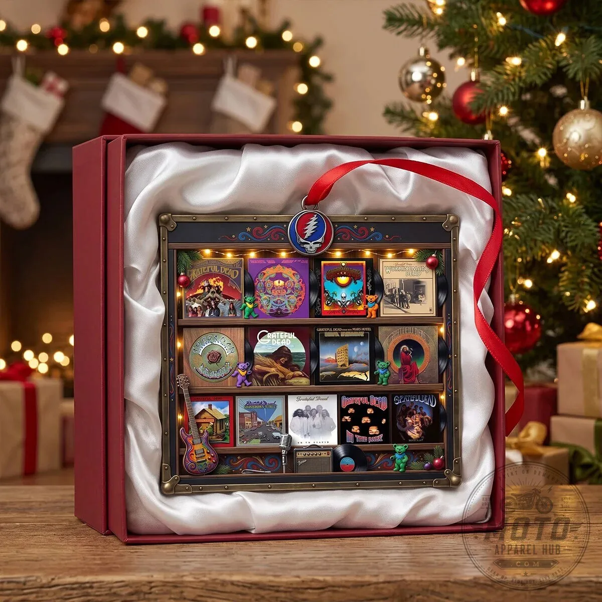 Christmas Tree Ornament Featuring Grateful Dead Album Art 8 Christmas Tree Ornament Featuring Grateful Dead Album Art