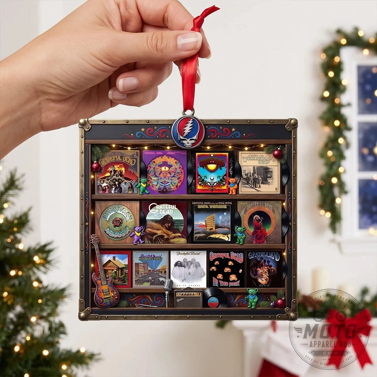 Christmas Tree Ornament Featuring Grateful Dead Album Art 9 Christmas Tree Ornament Featuring Grateful Dead Album Art