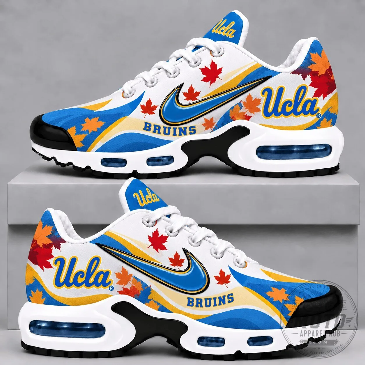 UCLA Bruins Fall Season Maple Leaf Air Max Sneakers Shoes