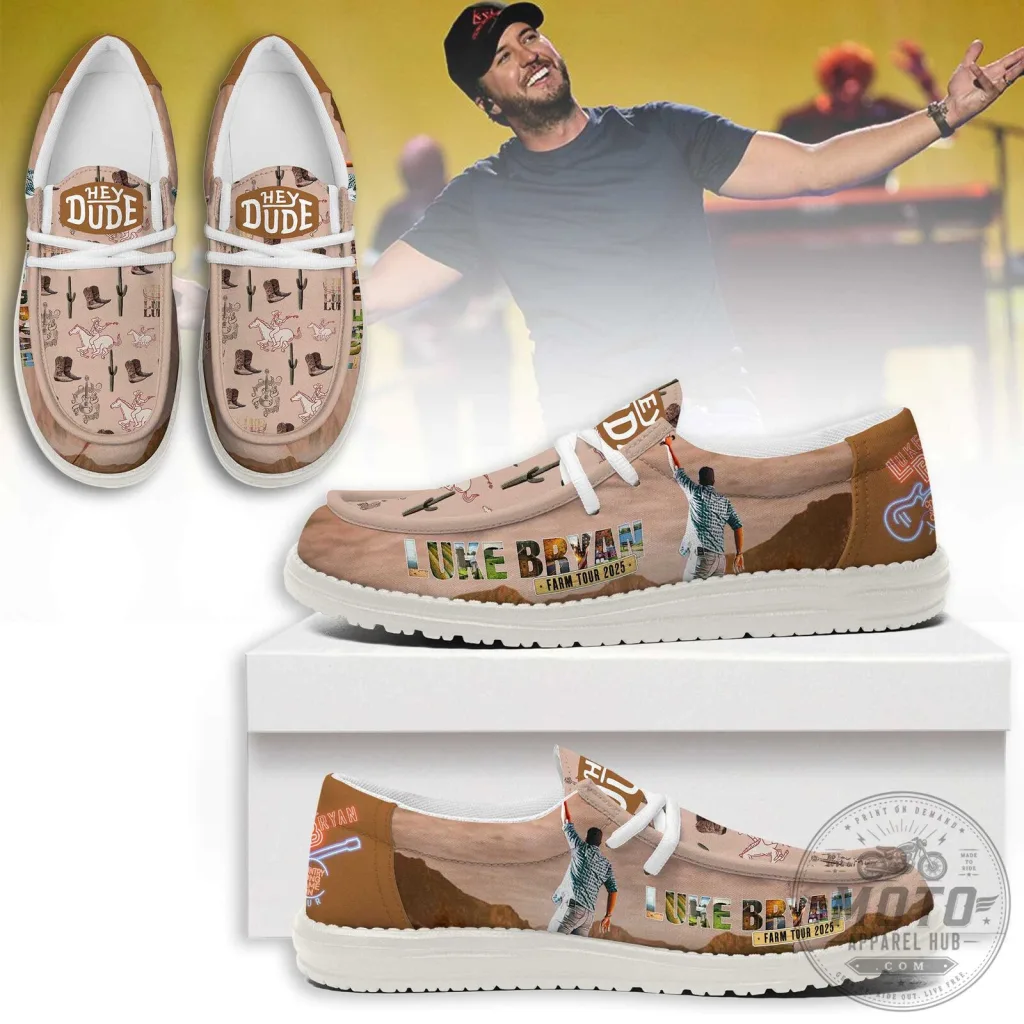 Luke Bryan Farm Tour 2025 Hey Dude Style Loafer Shoes Luke Bryan Farm Tour 2025 Hey Dude Style Loafer Shoes