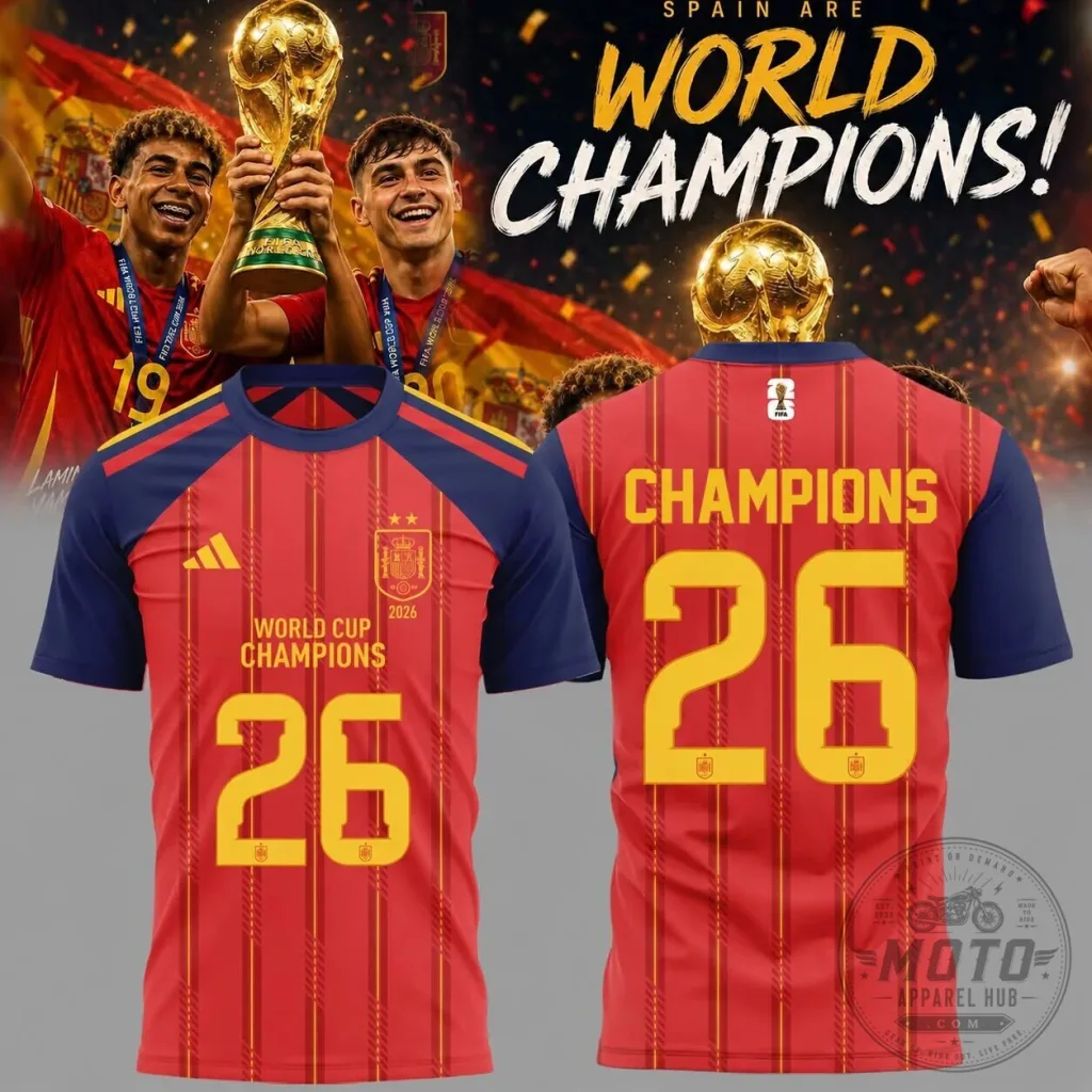 Red Jersey of the 2026 World Cup Champions, Spain National Football Team Red Jersey of the 2026 World Cup Champions, Spain National Football Team