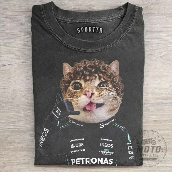 Kimi Antonelli Cat Formula 1 Racing Driver Funny T-Shirt