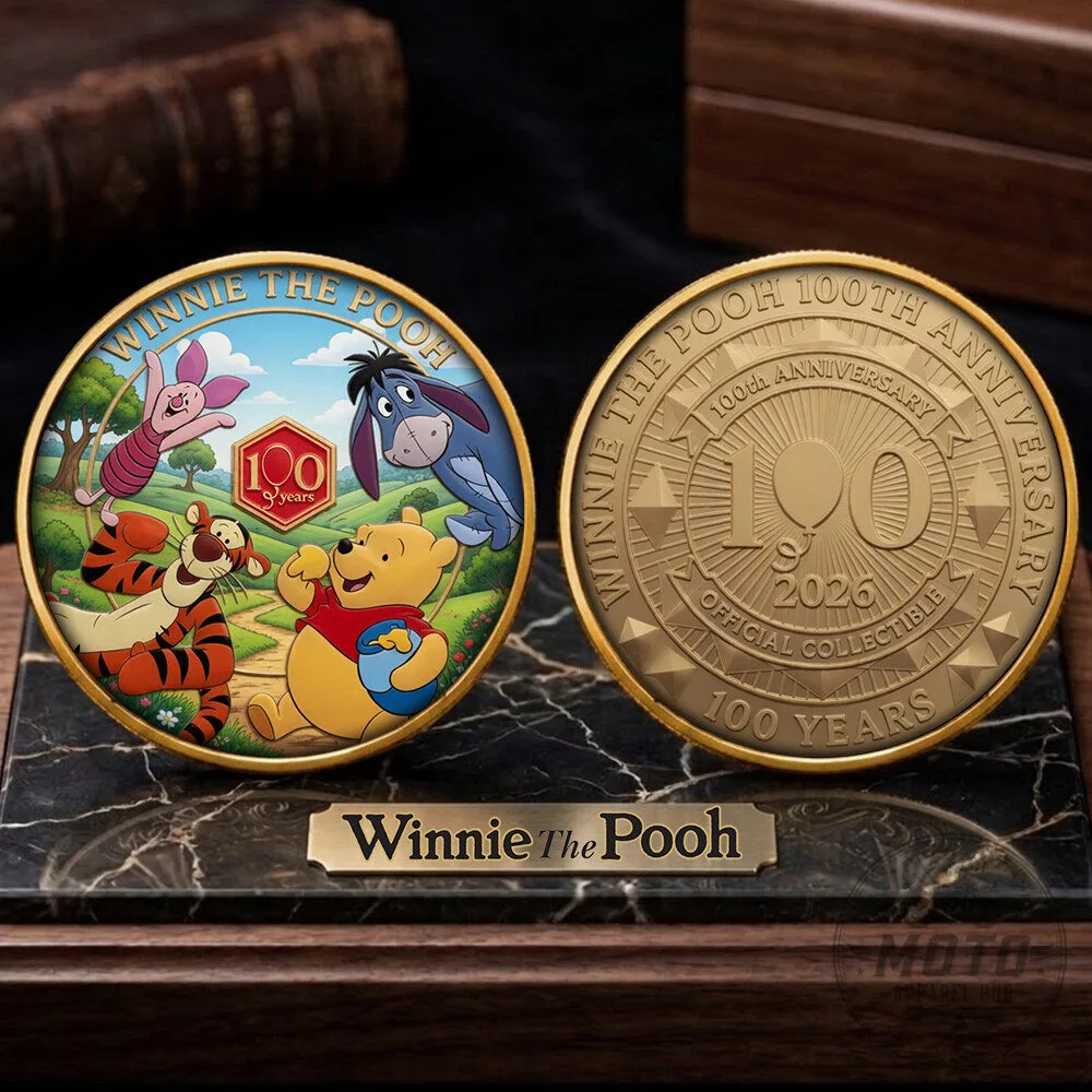 Winnie The Pooh 100th Anniversary 2026 Commemorative Gold Coin Collectible