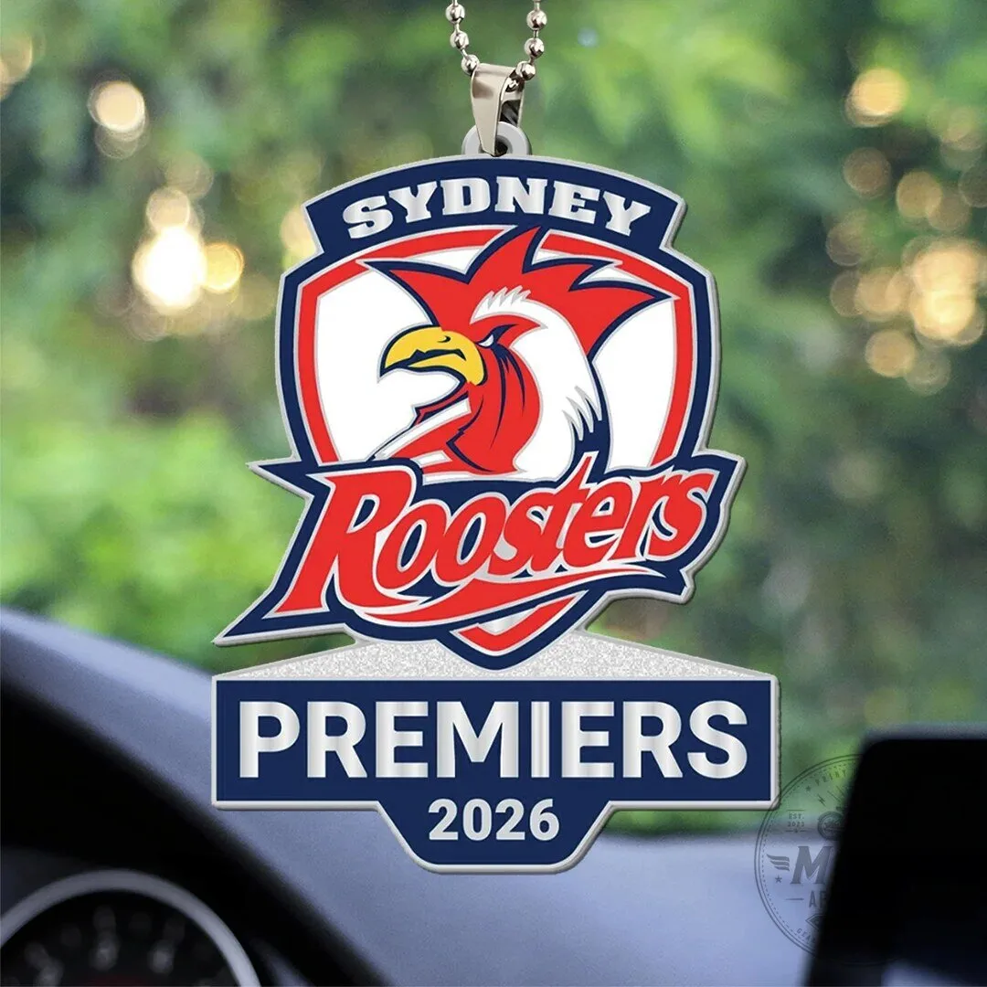 Sydney Roosters 2026 Premiers Acrylic Car Ornament