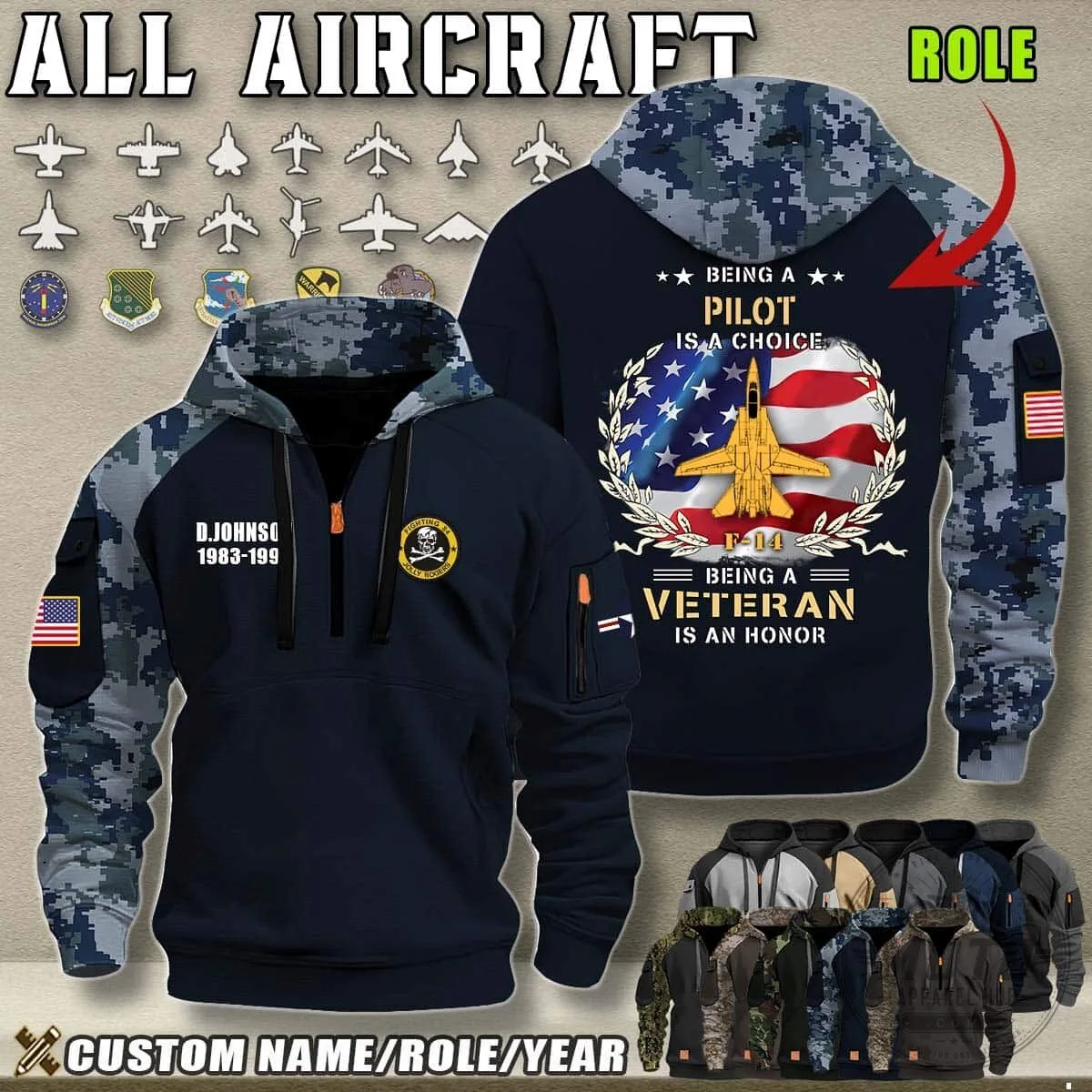 Aircraft Crew Chief Veteran Honor American Flag Camouflage Hoodie 14 Aircraft Crew Chief Veteran Honor American Flag Camouflage Hoodie