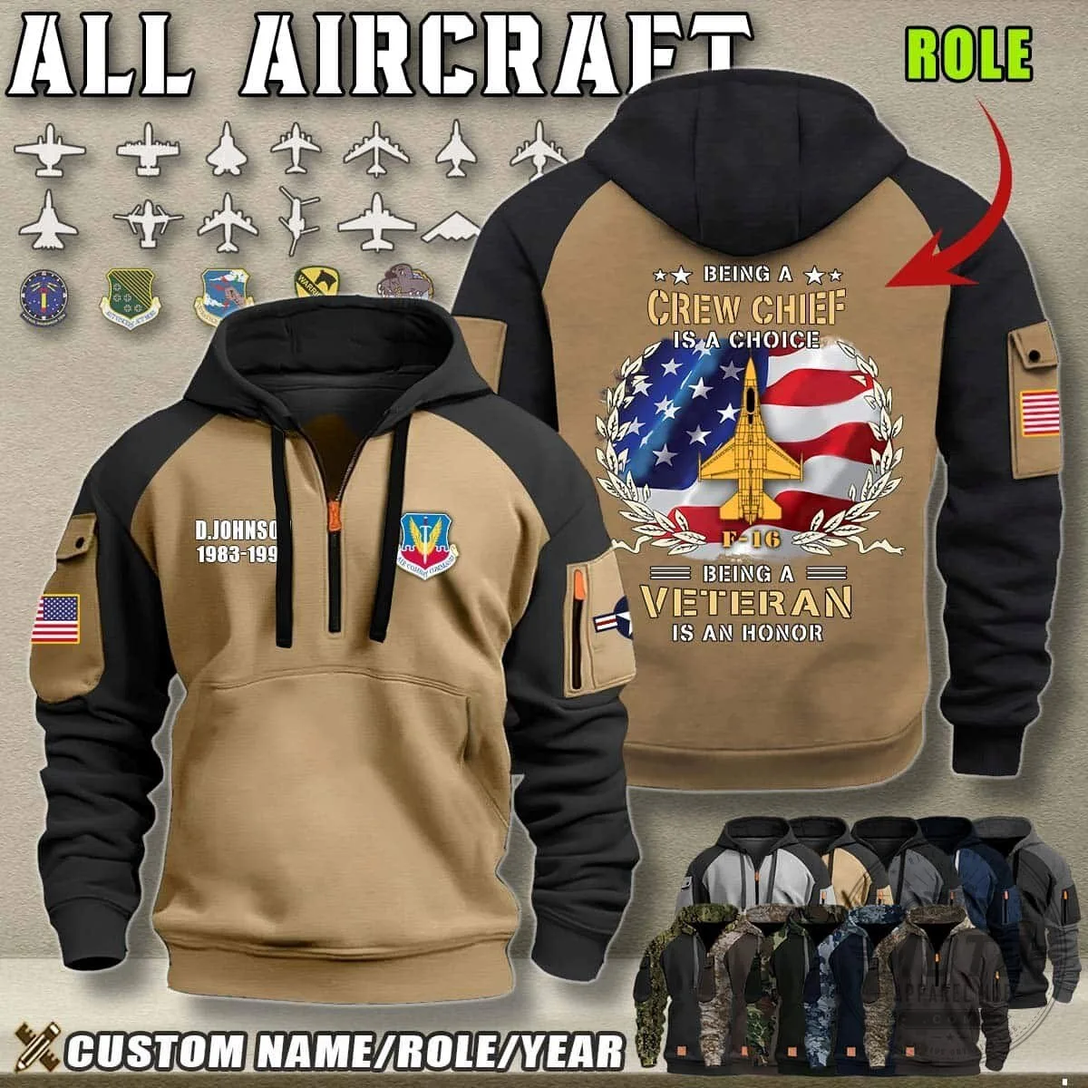 Aircraft Crew Chief Veteran Honor American Flag Camouflage Hoodie 20 Aircraft Crew Chief Veteran Honor American Flag Camouflage Hoodie