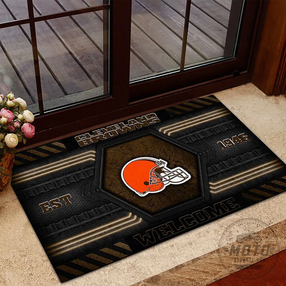 Cleveland Browns Football Team Welcome Home Doormat 1 Cleveland Browns Football Team Welcome Home Doormat