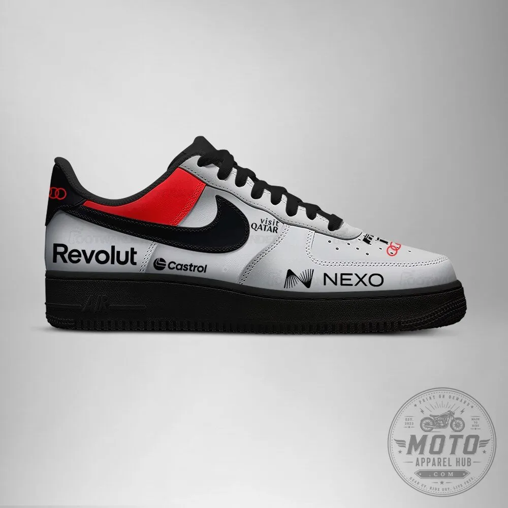 Audi R26 Formula 1 Race Car Inspired Black and Red Athletic Shoes 9 Audi R26 Formula 1 Race Car Inspired Black and Red Athletic Shoes