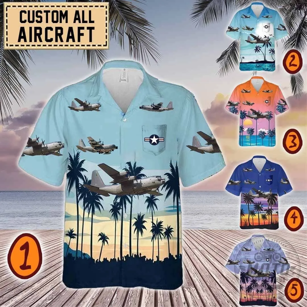 MC-130E Combat Talon I Military Aircraft Hawaiian Shirt