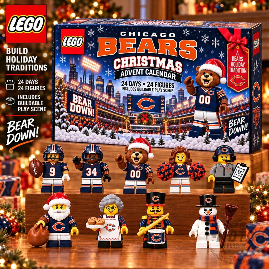 LEGO Chicago Bears Christmas Advent Calendar LEGO Chicago Bears Christmas Advent Calendar 2D