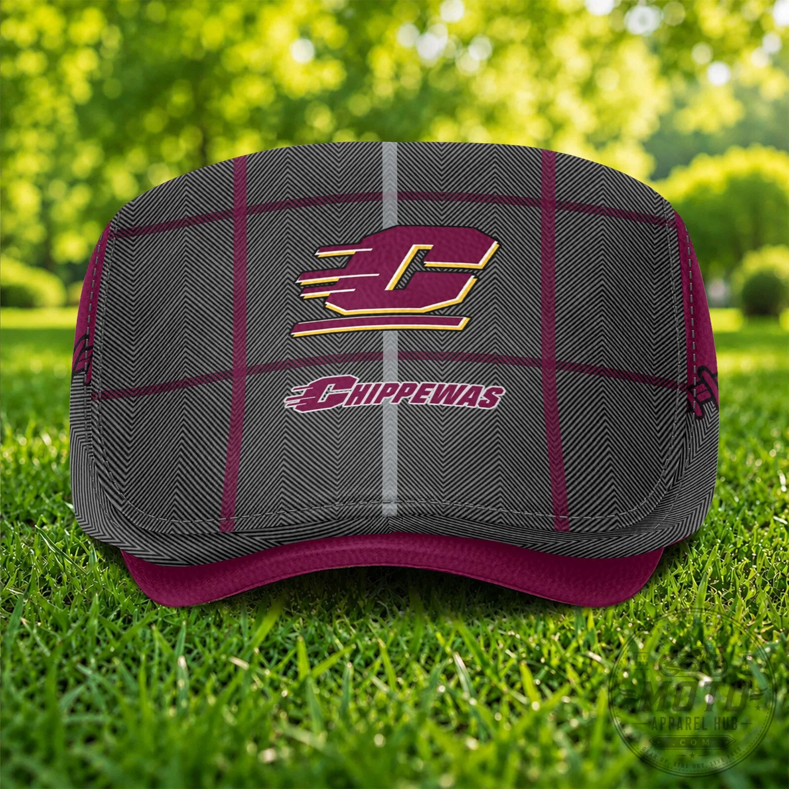 Central Michigan Chippewas NCAA Golf Flat Cap Hat 10 Central Michigan Chippewas NCAA Golf Flat Cap Hat