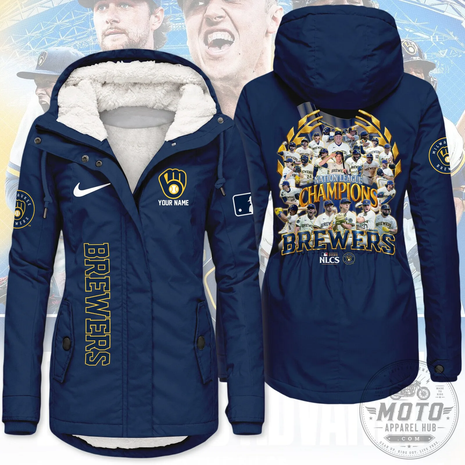 Milwaukee Brewers National League Champions Fleece Jacket