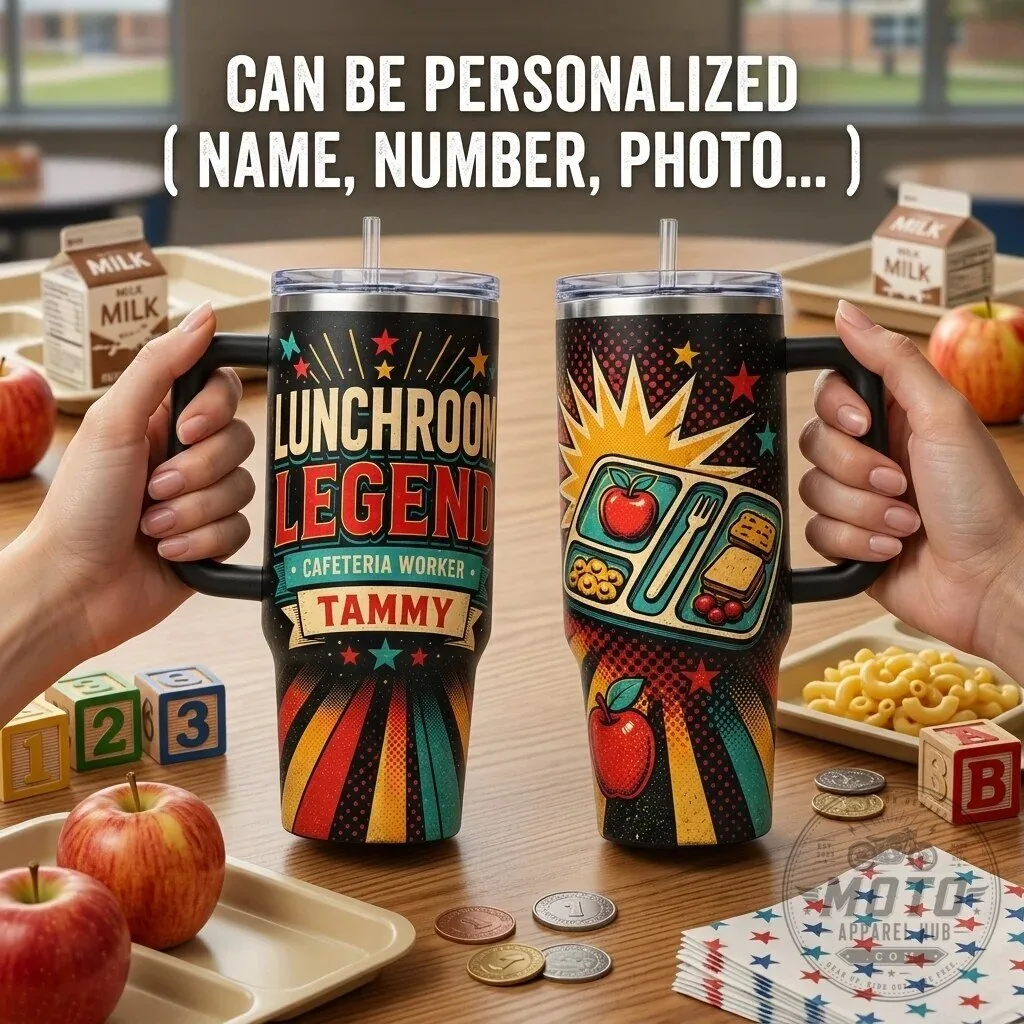 Lunchroom Legend Cafeteria Worker Personalized 40oz Tumbler with Handle