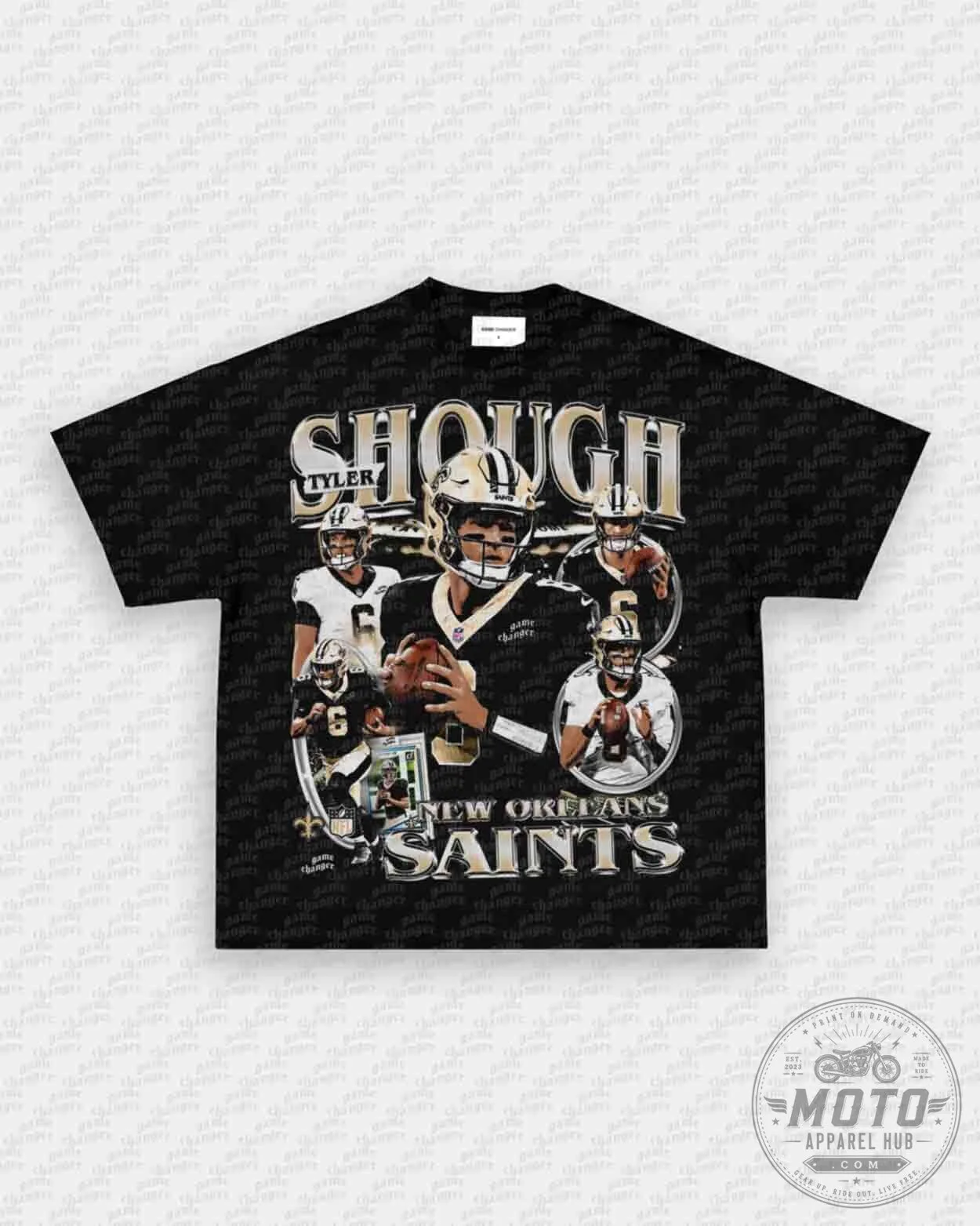 Tyler Shough New Orleans Saints Football Player Graphic T-Shirt