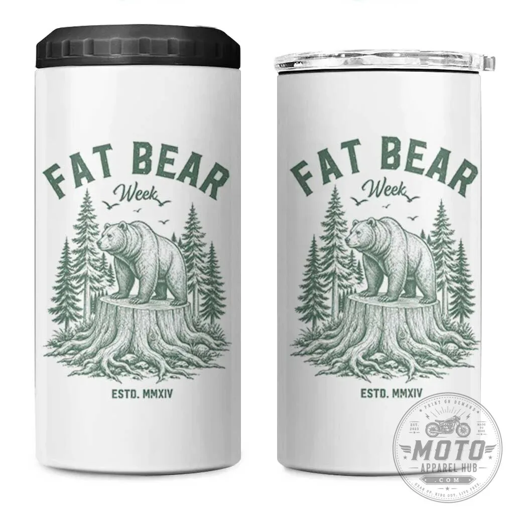 Fat Bear Week Grizzly Bear Forest Stump Nature Graphic Tumbler