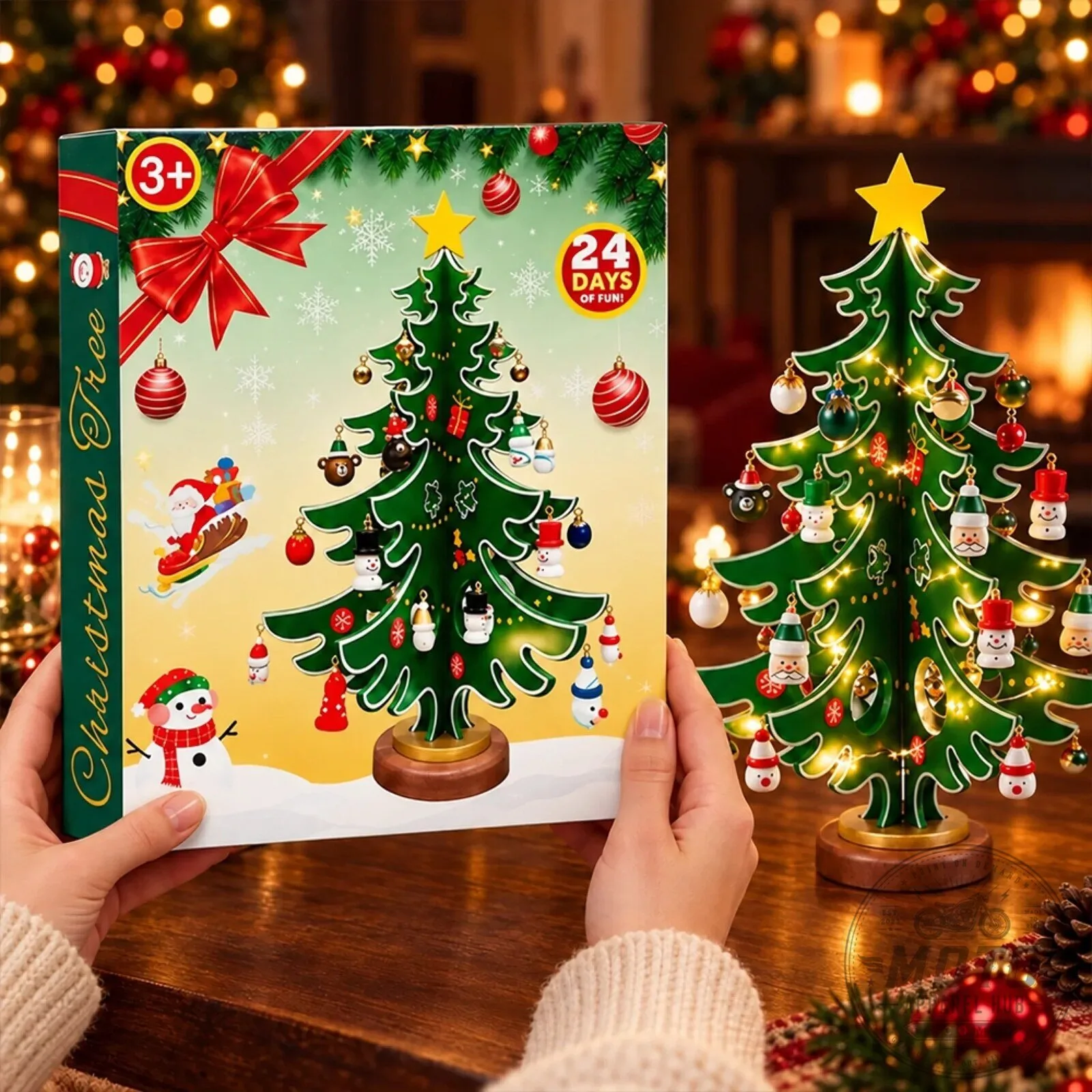 Christmas Tree Advent Calendar with 24 Days of Surprise Ornaments 2D 13 Christmas Tree Advent Calendar with 24 Days of Surprise Ornaments 2D