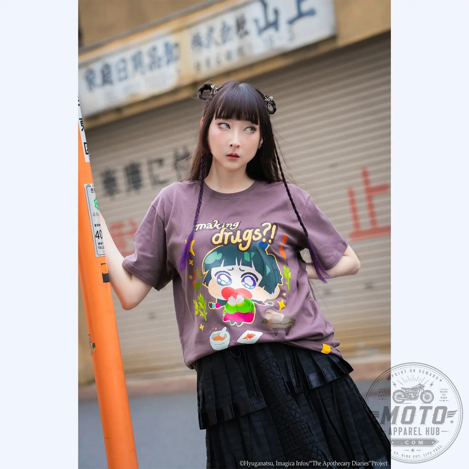 The Apothecary Diaries Maomao Making Drugs Anime Graphic T-Shirt 1 The Apothecary Diaries Maomao Making Drugs Anime Graphic T-Shirt