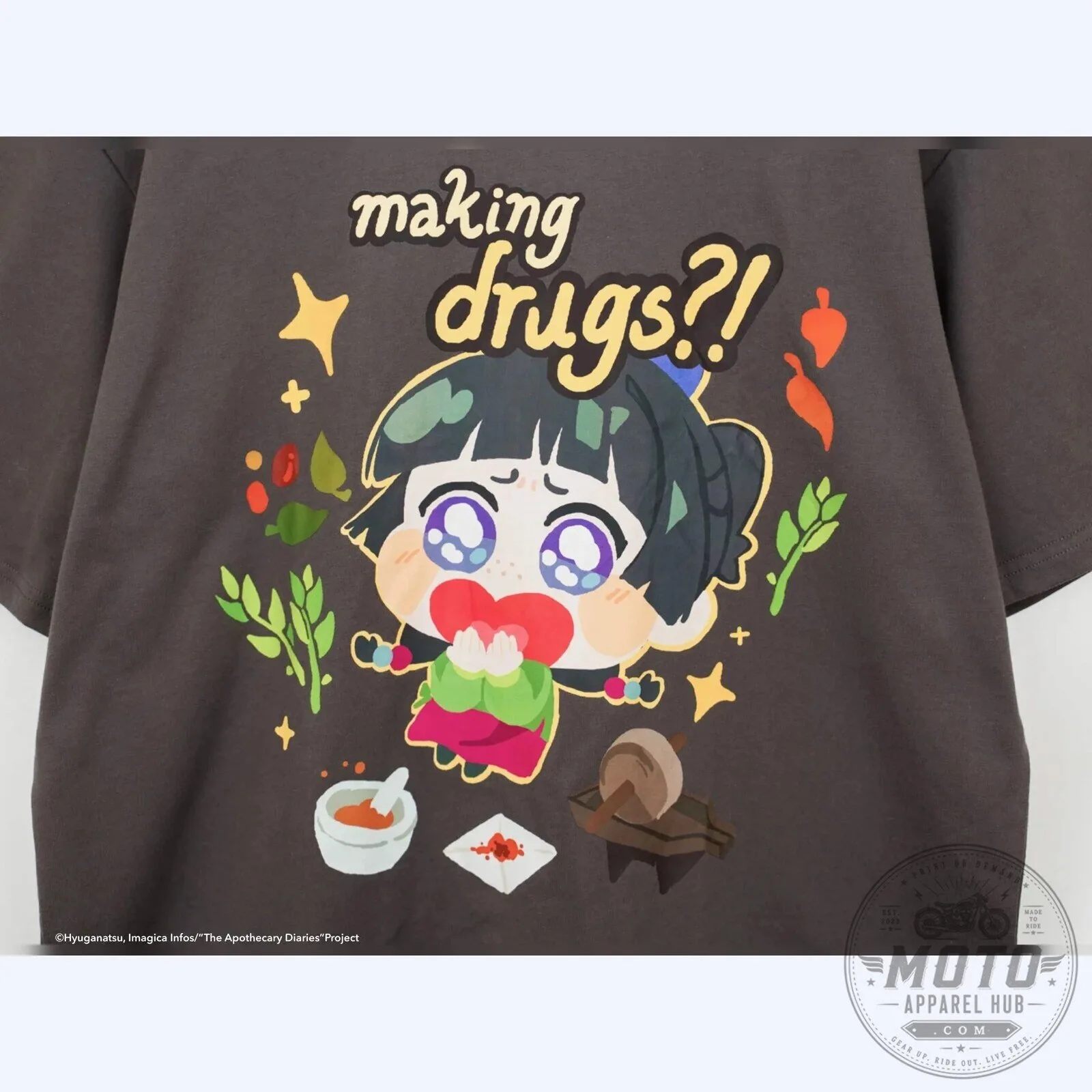 The Apothecary Diaries Maomao Making Drugs Anime Graphic T-Shirt 10 The Apothecary Diaries Maomao Making Drugs Anime Graphic T-Shirt
