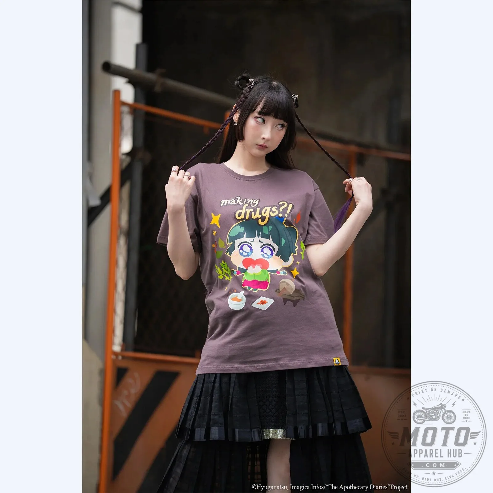 The Apothecary Diaries Maomao Making Drugs Anime Graphic T-Shirt 11 The Apothecary Diaries Maomao Making Drugs Anime Graphic T-Shirt