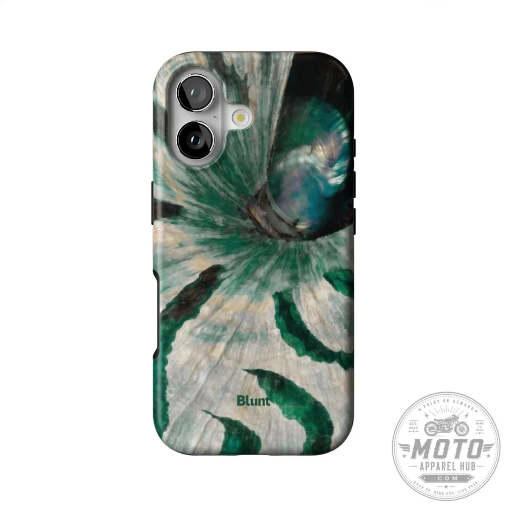 Moss Conch Shell Pattern iPhone Case Moss Conch Shell Pattern iPhone Case