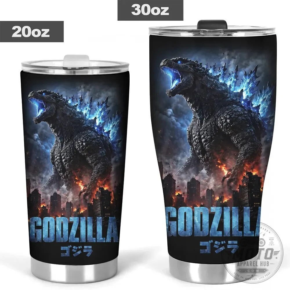 Godzilla King of the Monsters City Battle Stainless Steel Tumbler 5 Godzilla King of the Monsters City Battle Stainless Steel Tumbler
