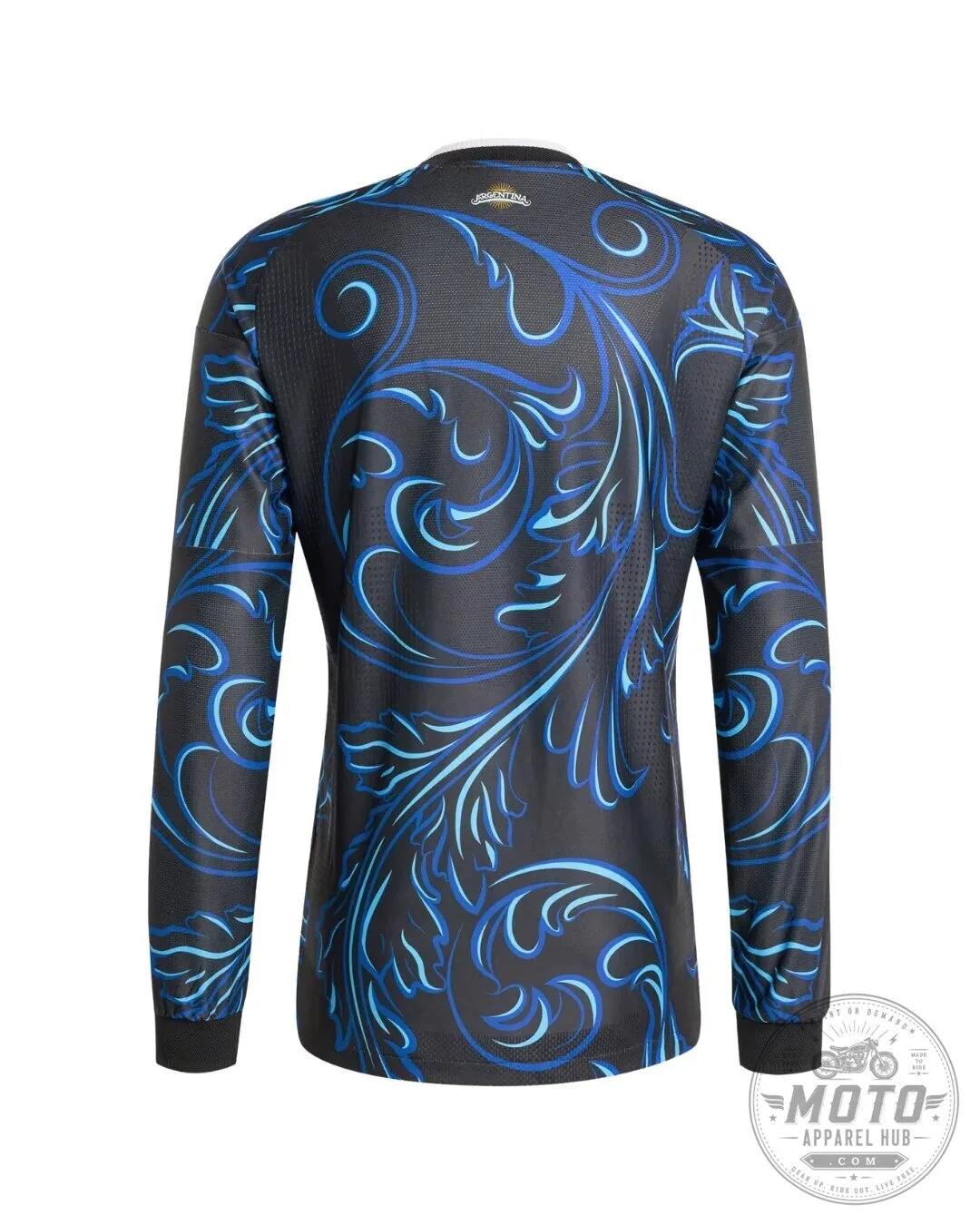 Away Long Sleeve Soccer Jersey for Argentina National Football Team - World Cup Edition 9 Away Long Sleeve Soccer Jersey for Argentina National Football Team - World Cup Edition