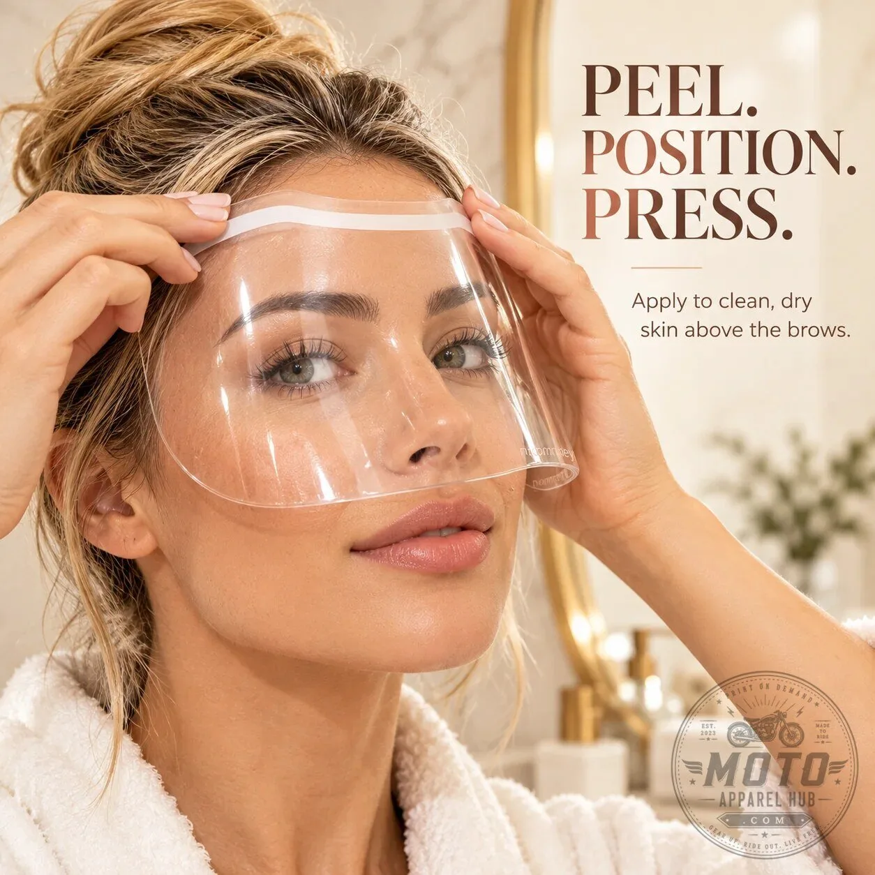 Clear Adhesive Eyelash Extension Shower Shield for Washing Hair and Face 14 Clear Adhesive Eyelash Extension Shower Shield for Washing Hair and Face