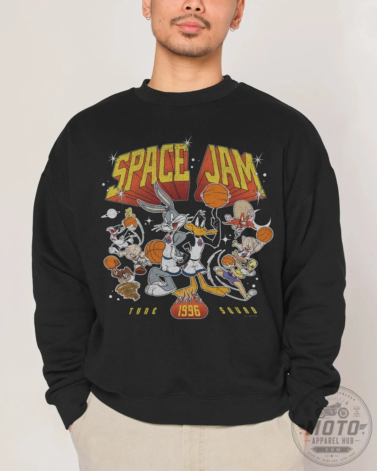 Space Jam Tune Squad 1996 Looney Tunes Basketball Team Sweatshirt