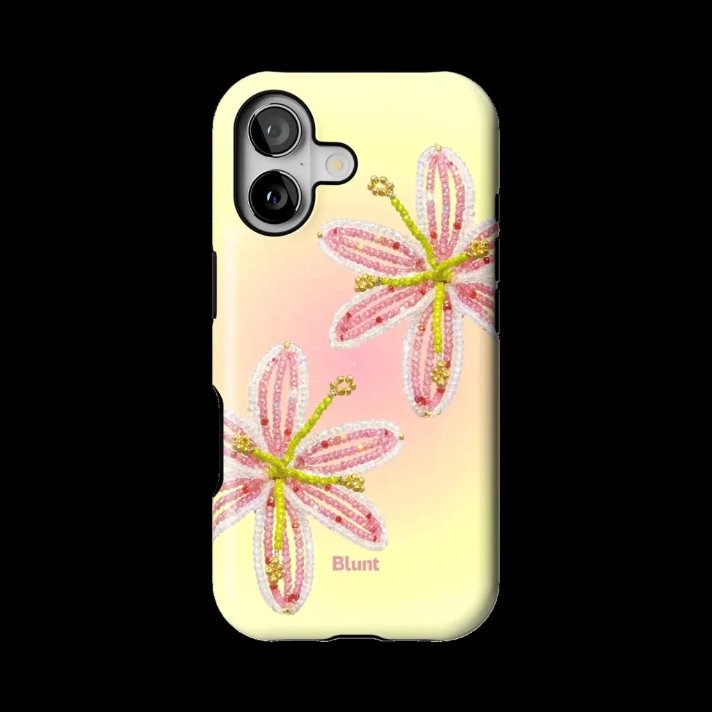 Sugar Bloom Pink Lily Floral Design iPhone Case Sugar Bloom Pink Lily Floral Design iPhone Case