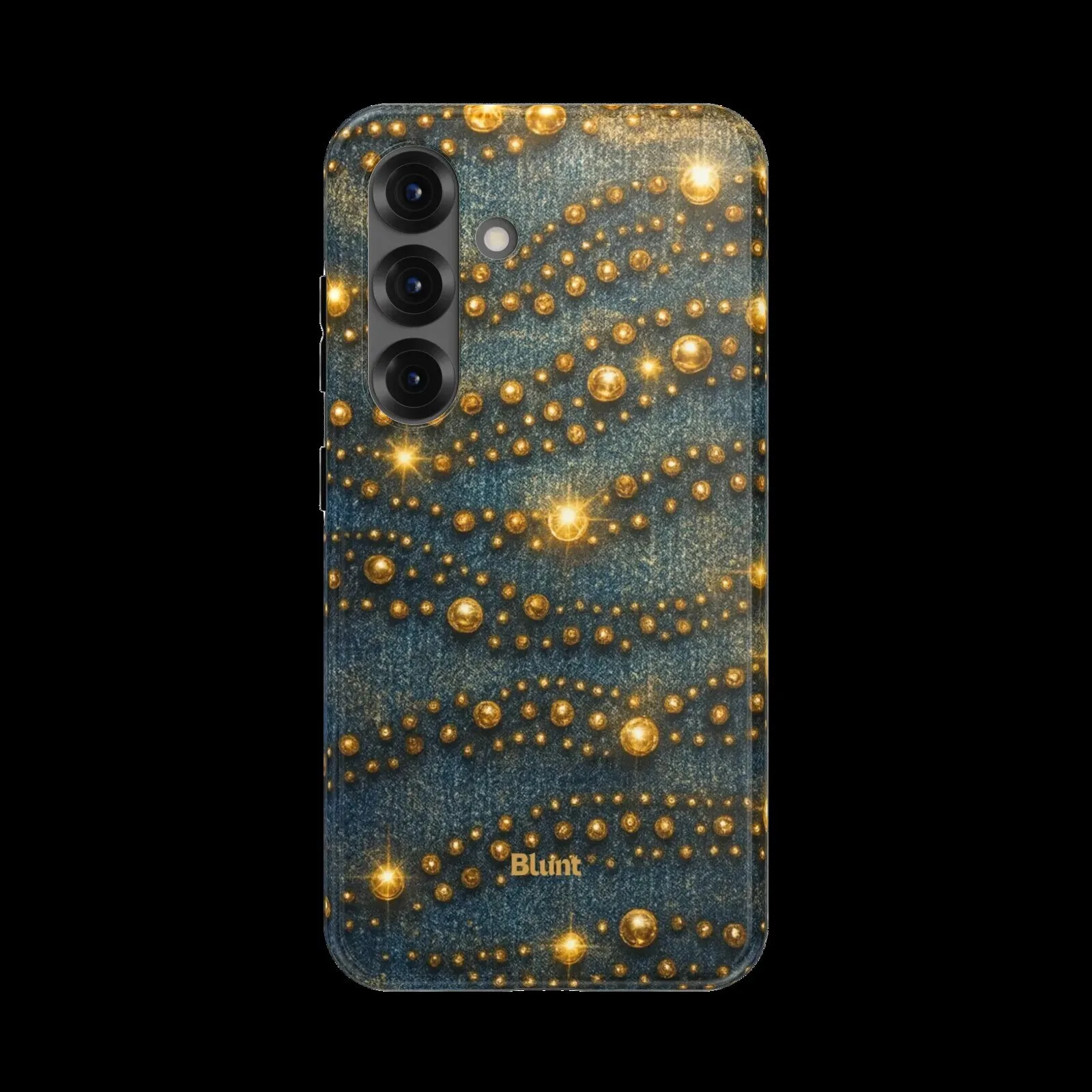 Luxxe Denim Golden Studs Samsung Galaxy Phone Case
