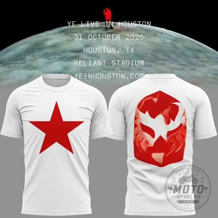 Kanye West Ye Live in Houston 2026 Reliant Stadium Concert Tour T-Shirt